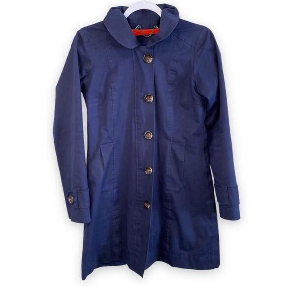 Tommy Hilfiger Navy Blue Spring Trench Coat with Hood - 4 china - Picture 3 of 12